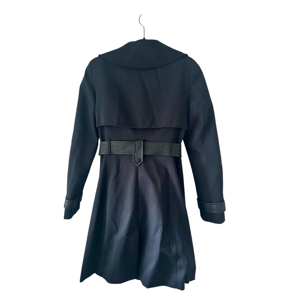 KAREN MILLEN Black Trench Coat Size 4/EU36 - Picture 7 of 9